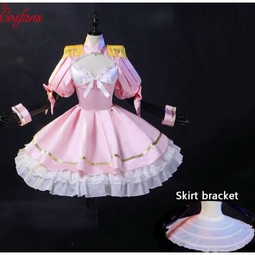 Anime As Miss Beelzebub likes it Beelzebub Cosplay Costume Cute Lolita Maid Dress Women Pink Uniform Halloween Xmas Party Suit