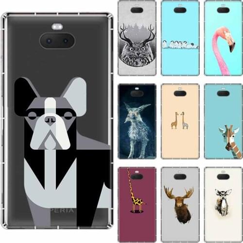 Minimalist animal soft TPU Case For Sony Xperia X XA XA1 XA2 XA3 XZ XZ1 XZ2 XZ3 XZ4 L1 L2 L3 Plus Compeact