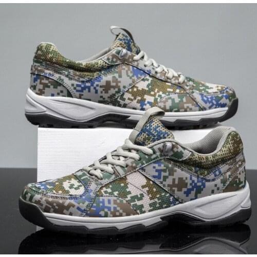 2021 Mens Walking Camouflage Shoes Fashion Running Sports Non-slip Sports Shoes Indoor and Outdoor Training Sports Shoes