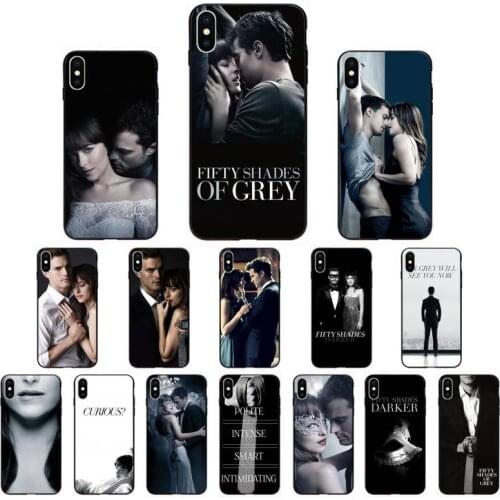 FHNBLJ Fifty Shades of Grey Darker Freed Black Soft Phone Case Capa for iPhone 11 pro XS MAX 8 7 6 6S Plus X 5 5S SE XR SE2020