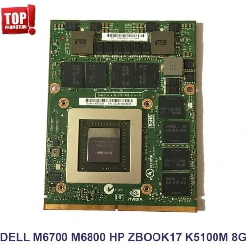 New Dell m6700 M6800 graphics card k3100m k4100m k5100m gtx970m 980m