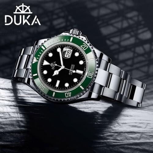 2021 New DUKA Wrist Watch 40mm Mechanical Watch for men Top Luxury Automatic Watches Luminous Stainless steel Waterproof NH35A