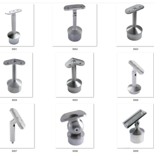 Freeshipping 50.8mm 1.5mm thickness Handrail Support Adjustable Accessories Parts Stainless Steel Bracket for 50.8mm Pipe