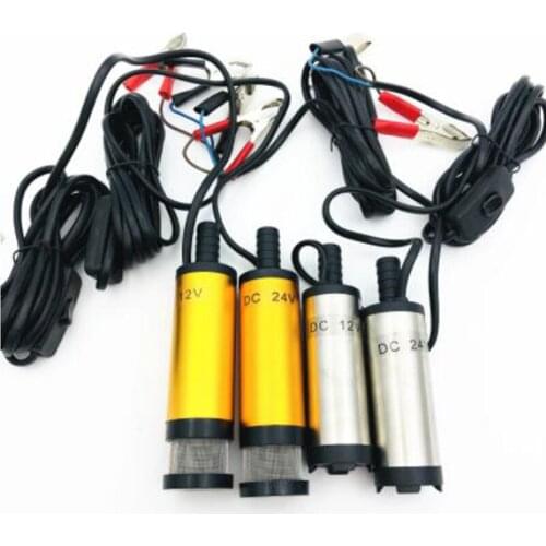 Portable 38mm 12V 24V DC Electric Submersible Diesel Oil Water Pump Mini Multifunctional Electric Water Pump Dropshipping
