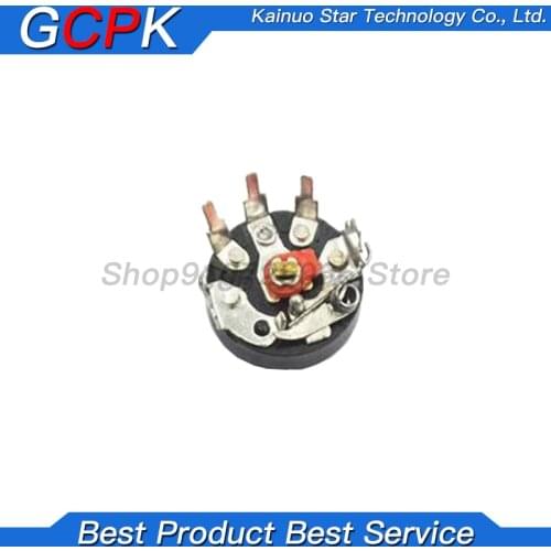 10PCS/LOT Straight Angle Radio Potentiometer RV12MM B103 B503 B10K B50K Power Amplifier Volume Potentiometer With Switch