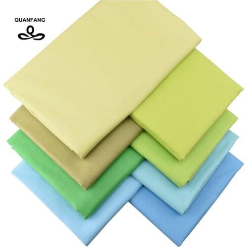 QUAN FANG 8pcs/lot green Series Printed Twill Cotton Fabric Patchwork Cloth For DIY & Sewing Quilting Baby Children Material