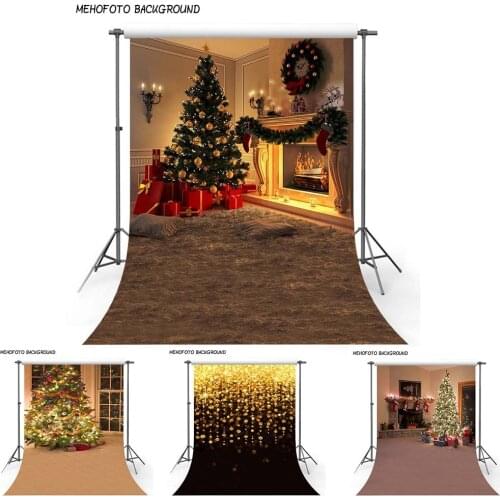 Christmas Background Backdrop Fireplace Tree Winter Snow Window Interior Baby Birthday Photography Background For Photo Studio