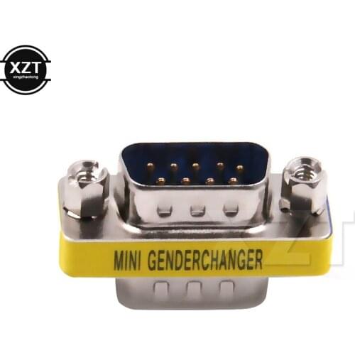 10pcs DB9 Male to Male serial port Adapter serial port cable Male converter adapter