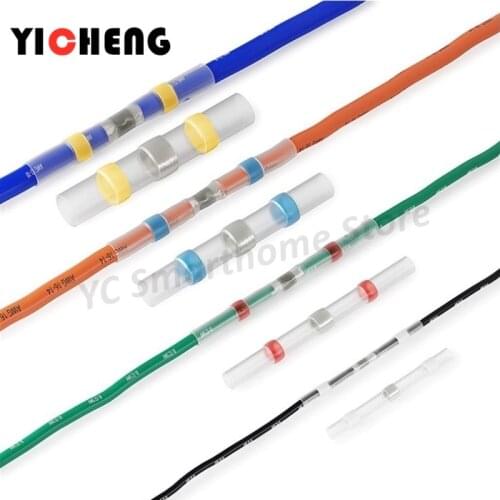 10pcs Waterproof solder ring heat shrinkable tube Wire wiring waterproof insulation heat shrink sleeve cable connector