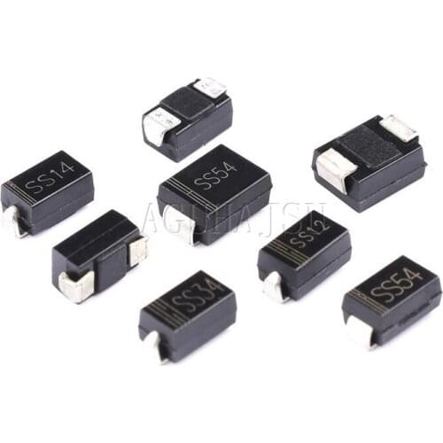100pcs SMA Rectifier diode 1N5819 SS14 1N5822 SS34 SR160 SS16 1N5817 SS12 SR1100 SS110 SR360 SS36 SR240 SS24 SR2100 SS210 SS310