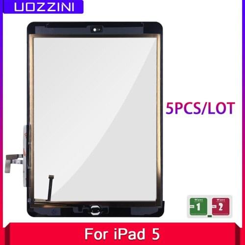 5 Pcs 9.7" For iPad 5 A1474 A1475 A1476 Touch Screen Digitizer Front Glass Panel Replacement 100% Worked