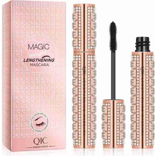 8.5g 4D Fiber Diamond Mascara Waterproof 3D Eyelashes Rimel For Eyelash Extension Black Thick Lengthening Eye Lashes Cosmetics