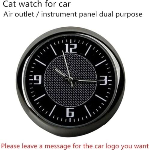 Car Logo Car Clock Luminous Car Electronic Watches Interior Clock Timetable Clock Electronic Clock Quartz Watch