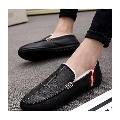 2018 Fashion Mens Winter Boots Plus Size 35-46 Comfortable Men Casual Boots Breathable Loafers Slip-on Footwear