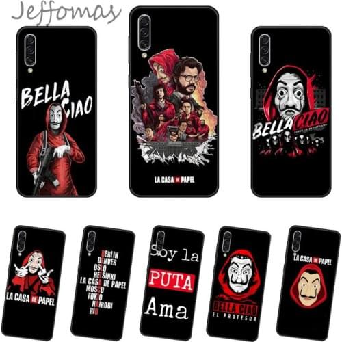 TV Money Heist House Paper La Casa de papel Phone Case For Samsung A20 A30 30s A40 A7 2018 J2 J7 prime J4 Plus S5 Note 9 10 Plus