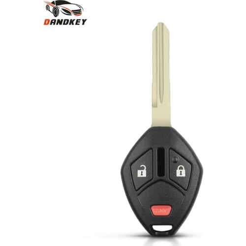 Dandkey Remote Key Shell Case Fob For Mitsubishi Lancer Outlander Endeavor Galant 2006 2007 2008 MIT9 Blade 4 Buttons Car Style