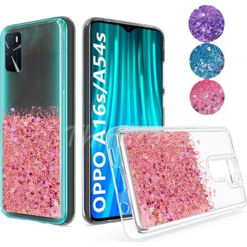 Liquid Quicksand Phone Case for OPPO Reno2Z 2F 3 Reno4 Pro 4SE 10X Glitter Cover for Realme 6i 5s 5i C15 C2 C11 XT 6 Pro Bumper