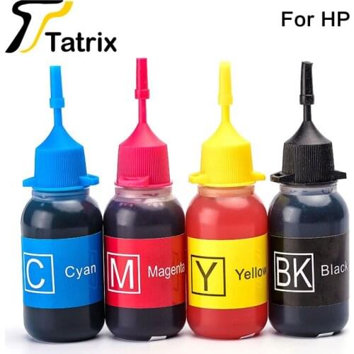 Tatrix Refill Dye Ink 4X30ML For HP Refillable Ink Cartridge For HP 178XL 364XL 655 950XL 940XL 934XL