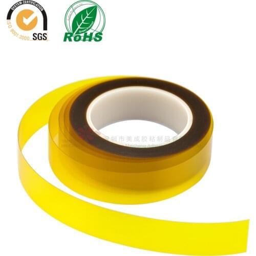 Double Sides Sticky Tape Thick High Temperature Withstand Polyimide Film 5-25mm * 20 Meters 0.1mm Electrical 20meter