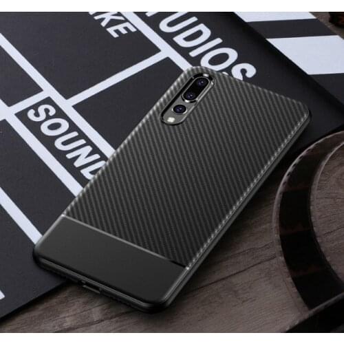VNSTRIP Elegant Carbon Fiber TPU Case for Huawei P20 Soft Thin Slim Back Anti-shock Classic Case for Huawei P20