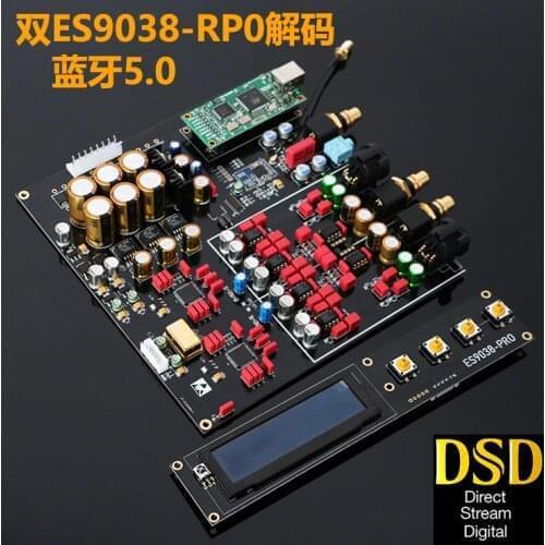 HIEND Dual ES9038PRO DAC USB ES9038 DSD DAC OLED Display CSR8675 Bluetooth APTX-HD LDAC