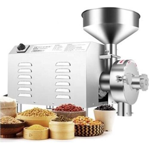 Commercial Flour Mill Medicine Pulverizer Cereal Grain Grinding Machine Bean Wheat Rice Sesame Mixing Grinder
