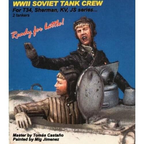 1/35 Scale WW2 Soviet tanks soldier Miniatures WWII Resin Model Kit Figure Free Shipping