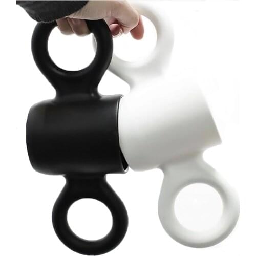 Multifunction Big Ears Cup For Baby Adult Minimalism Water Bottle Anti-drop Handle Cup Candy Color Milk Coffee Mug Drinking Cup