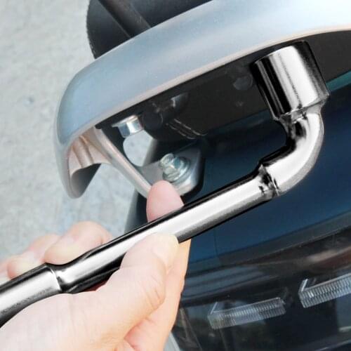 LAOA Cr-V Multifunction Socket Wrench 7 Style Hex Wrench L Shape Vehicle Workshop Repair Tools 15-23MM