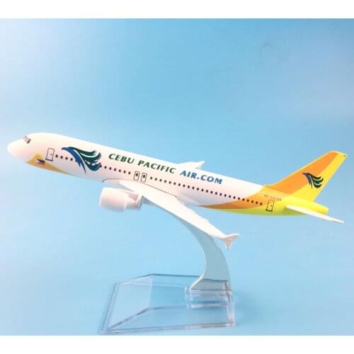 16cm Metal Alloy Plane Model Air Cebu Pacific A320 Airways Aircraft Airbus 320 Airlines Airplane Model w Stand Gift kids toys