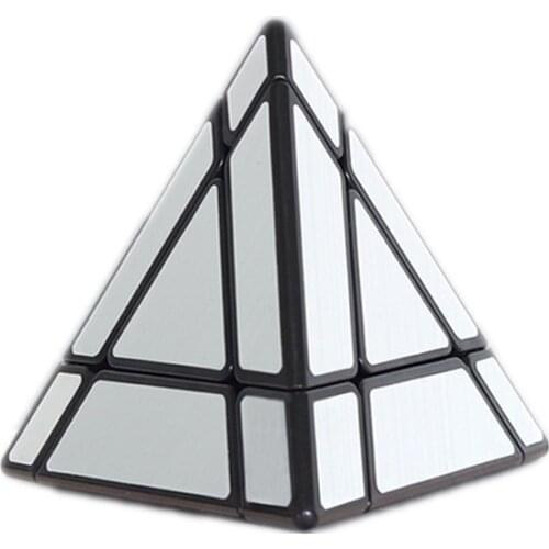 New Shengshou Mirror Void Magic Tower Puzzle 3x3 Hollow Pyramid Professional Cubo Magico Puzzle Toy For Children Kids Gift Toy