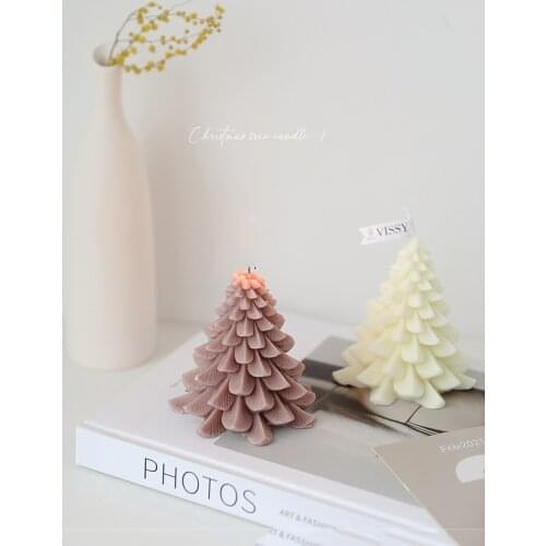 Creative Christmas Tree Aromatherapy Candle Scene Decoration Aromatherapy Candle Holiday Gift Box Christmas Tree Candle