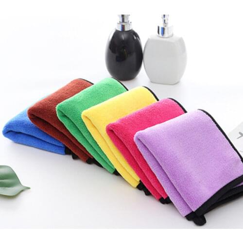 500GMS 30X30 Car Wash Towel Green Microfiber Cloths For Buick Cadillac Chrysler Citroen Dacia Dodge kia Nissan Qashqai j10 Cars