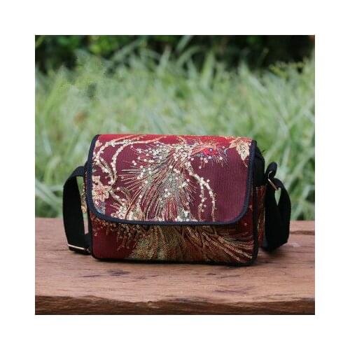 Hot national embroidery women small shopping handbags!Nice animal embroidered lady shoulder&crossbody bag All-match canvas bags