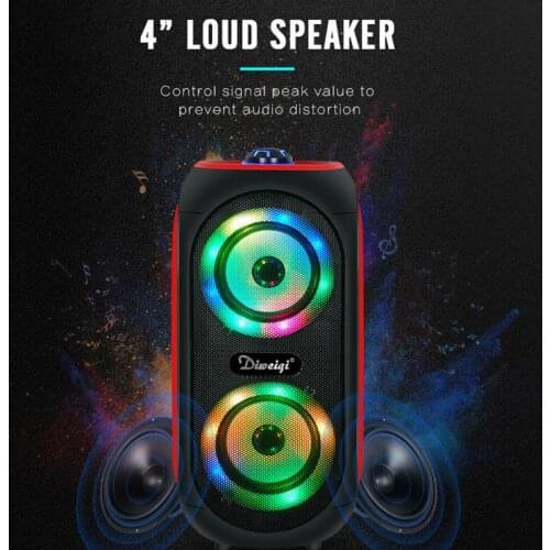 High-Power Wireless Bluetooth Speaker Outdoor Subwoofer Music Center Home Theater Microphone Soundbar LED Sound Column Boombox