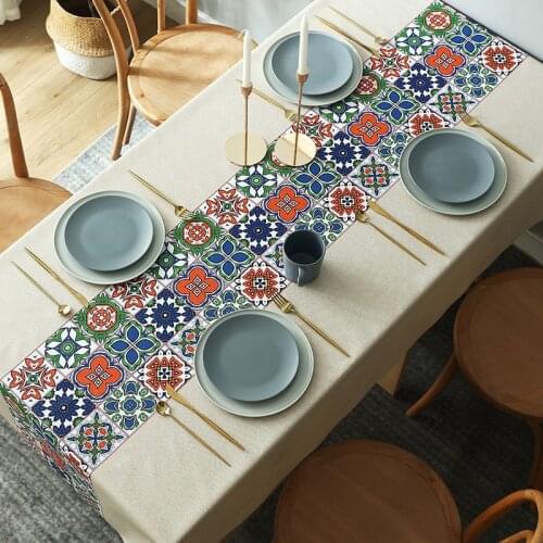 Nordic table cloth waterproof oil proof wash free PVC table cloth tea table cloth art table mat tablecloth