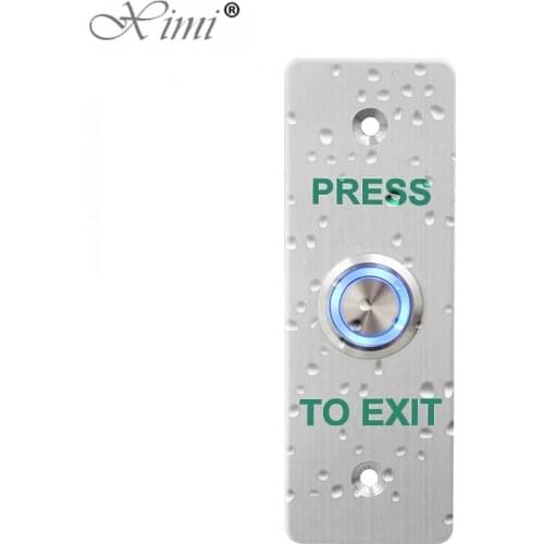With Led Light Free Shipping Access Control Exit Button Exit Switch IP68 Waterproof Door Release Access Control Push Button