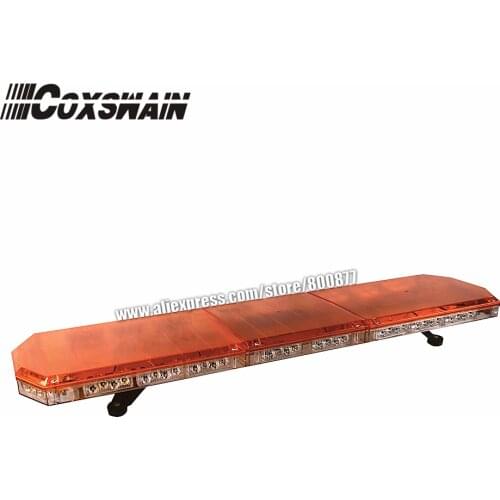 Coxswain 10326K Car LED police ambulance fire truck emergency warning lightbar, 88W LED, 18 flash pattern car top warning light