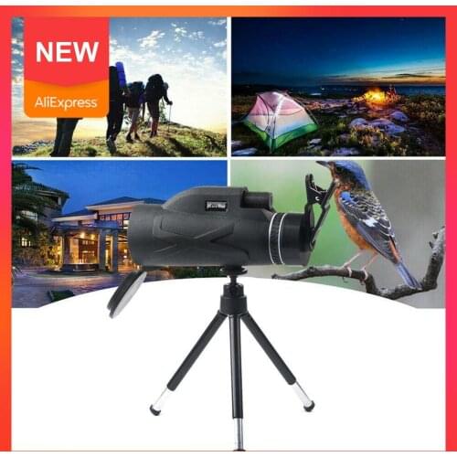 Portable 80x100 HD Telescope High Power Binocular Professional Zoom Monocular Hunting Optic Spyglass Night Scope Vision Mil G8G8