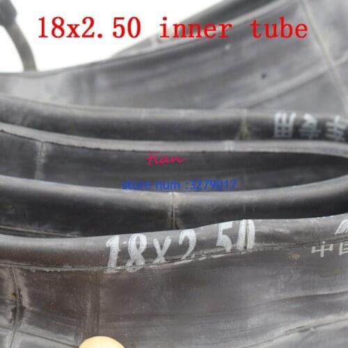 18x2.5 inner tube with a Bent Angle Valve stem fit electric dirt bikes and vehicles 18x2.50 inner tube
