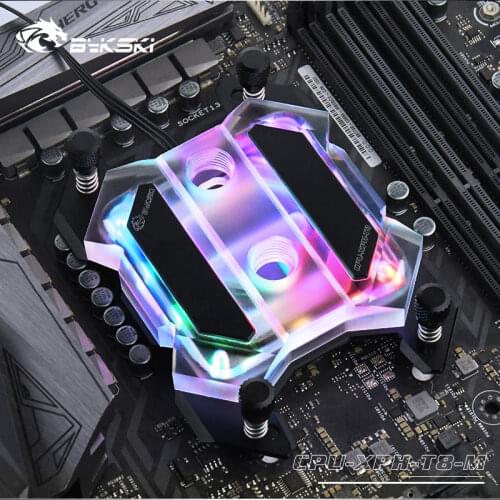 Bykski CPU Water Block use for AMD RYZEN3000 AM3/AM3+/AM4 X570 Motherboard Socket / RGB Light Supports Connection to Motherboard