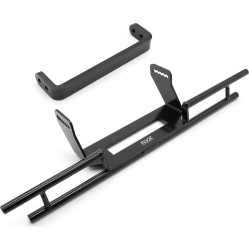 KYX Racing CNC Alloy Rear Bumper with Frame Bracket Upgrades Parts Accessories for RC Crawler Car Traxxas 6x6 TRX6 TRX4