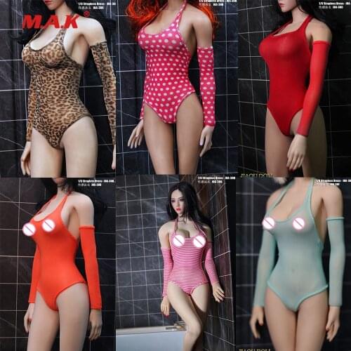 1/6 Scale Female Figure Tight Swimsuit Toys JOA-30 Sexy Lingerie Halter Suit For 12 Inch Action Figure Body Doll Accessory