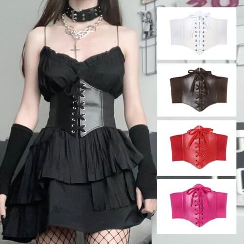 Female Solid Color Corset Belt Waist Body Shaper Fashion Close-Fitting Tops Shapewear with Drawstring
