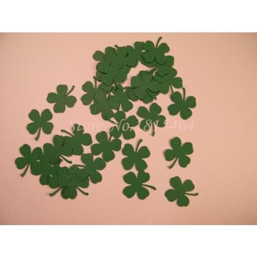 200pcs Four Leaf Clover Paper Party Confetti Table Scatters Bridal Baby Shower Birthday Wedding Bridal Party Decoration