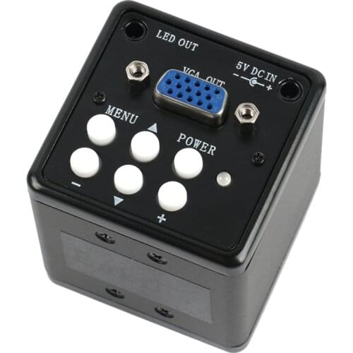 2MP 1/3 Inch Sensor C-Mount Microscope Camera Magnifier VGA Outputs CMOS Chip For PCB Lab Industry