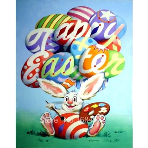 Diy Diamond Painting Resin Rabbit Easter Eggs full Diamond Embroidery Modern Art Painting Home Decoration Needlework A194