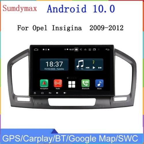8core 4+128G Android 10 car radio for opel Insigina regal 2009-2012 car multimedia gps navigation player audio stereo DSP WiFi