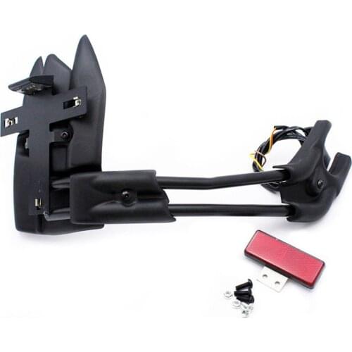 Motorcycle Splash Plastic Rear Wheel Cover Guard Mudguard with LED