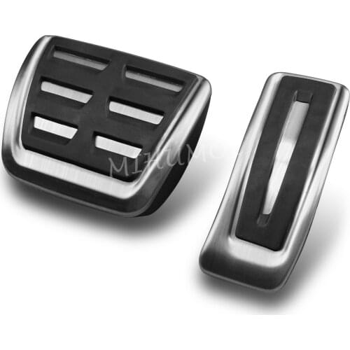 For 2019 2020 Porsche Macan S Turbo GTS Accessories LHD No Drill Steel Gas Brake Pedal Cover